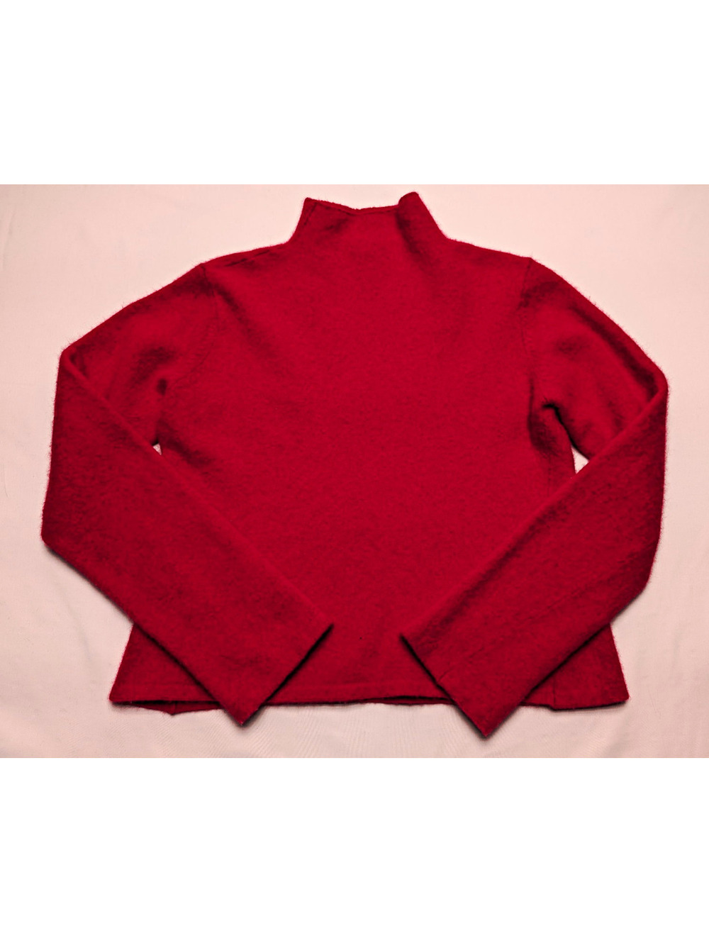 Mismarked American Eagle Red Fuzzy Lambswool Angora Cozy Cropped Sweater XL (S)